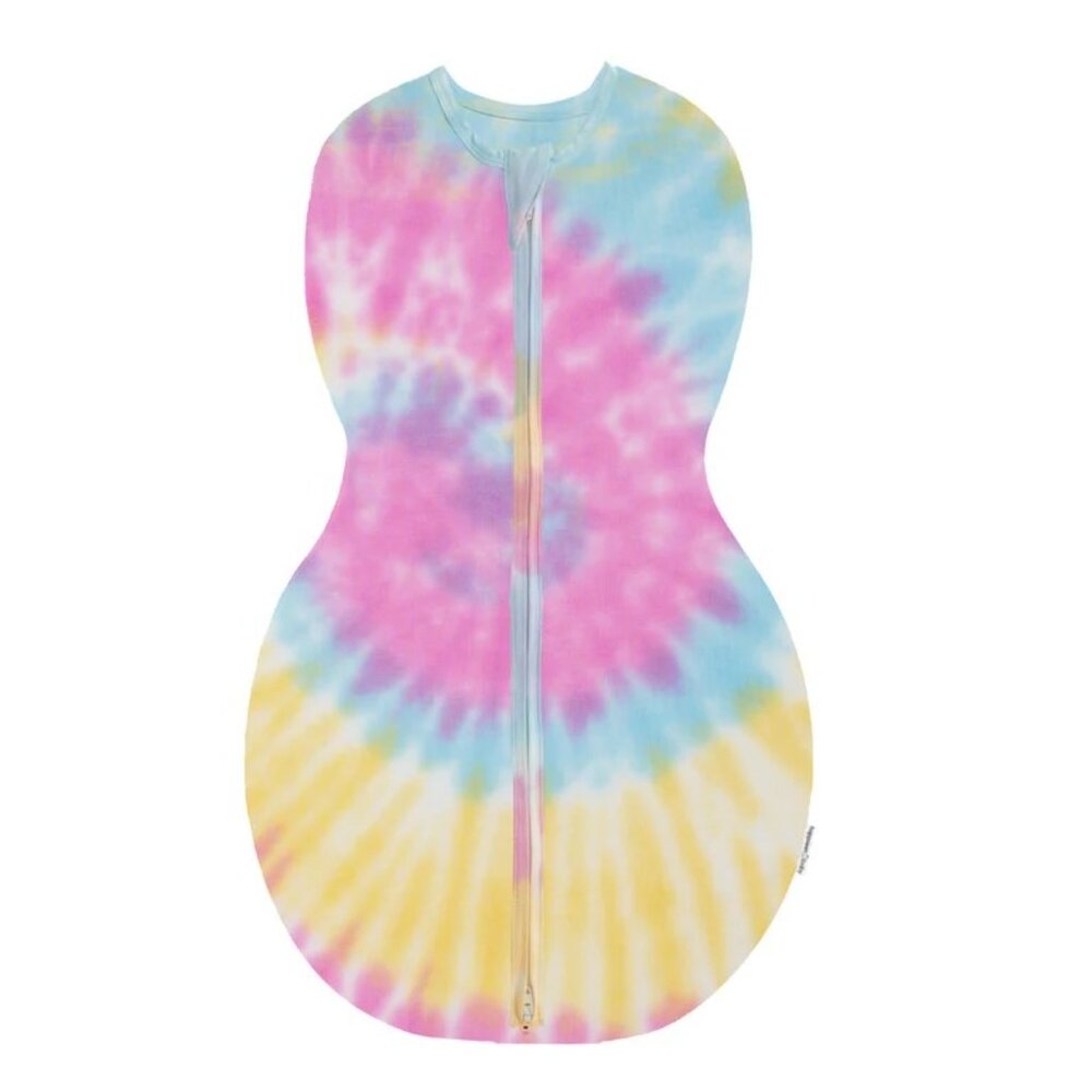 Organic Cotton Sleepea 5-Second Swaddle Sleepsack Rainbow Tie Dye Happiest Baby
